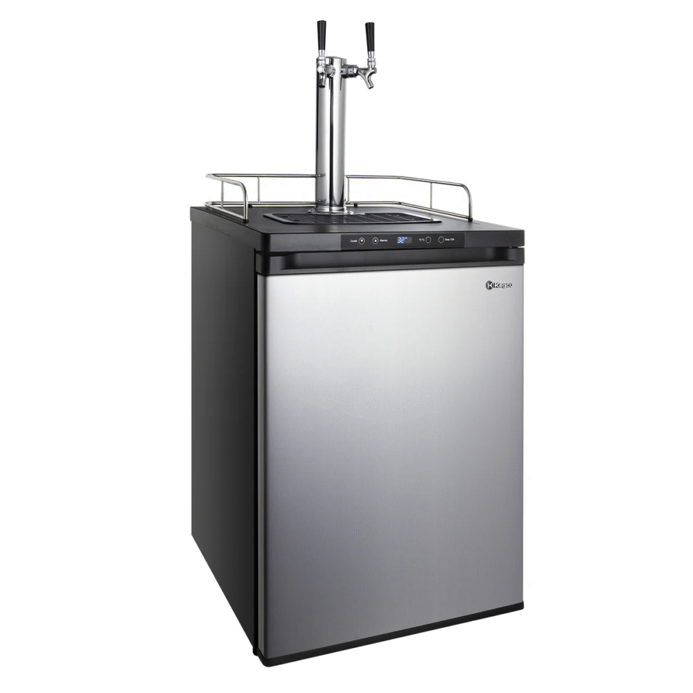 24" Wide Dual Tap Stainless Steel Digital Kegerator