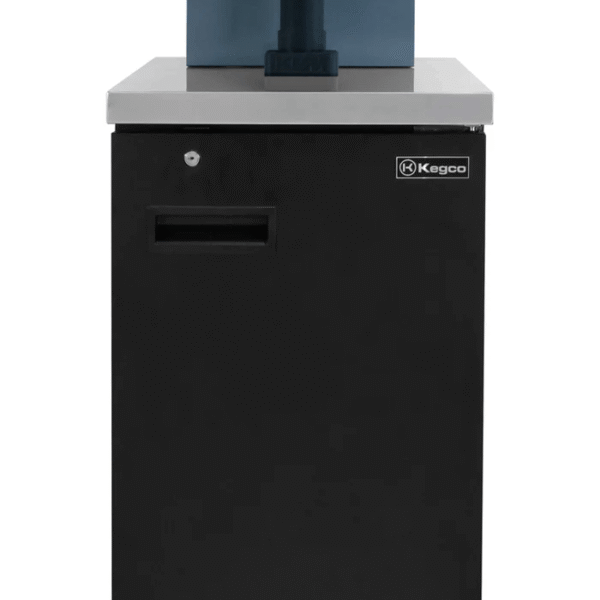 Slim Kegerator Vending Machine Dual Tap Black Commercial Keg Dispenser