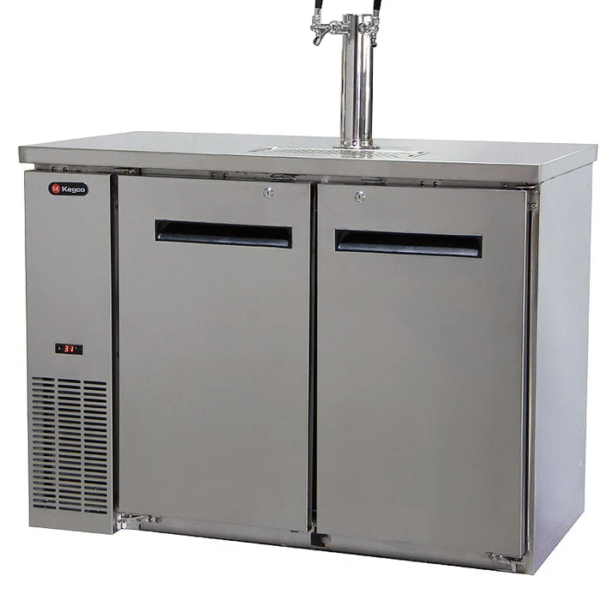 49" Wide Dual Tap All Stainless Steel Commercial Kegerator