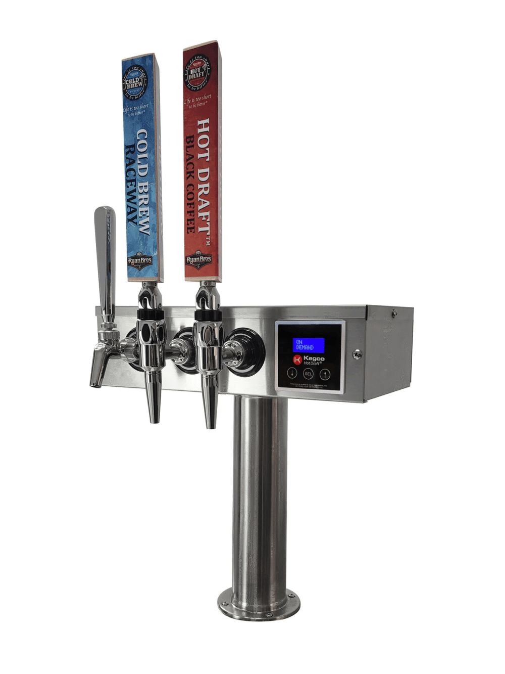 Asiakegs XCK-HDT-2460S Dual Tower Commercial Hot Draft ® Tap Coffee Keg Dispenser - Stainless Steel - Image 3