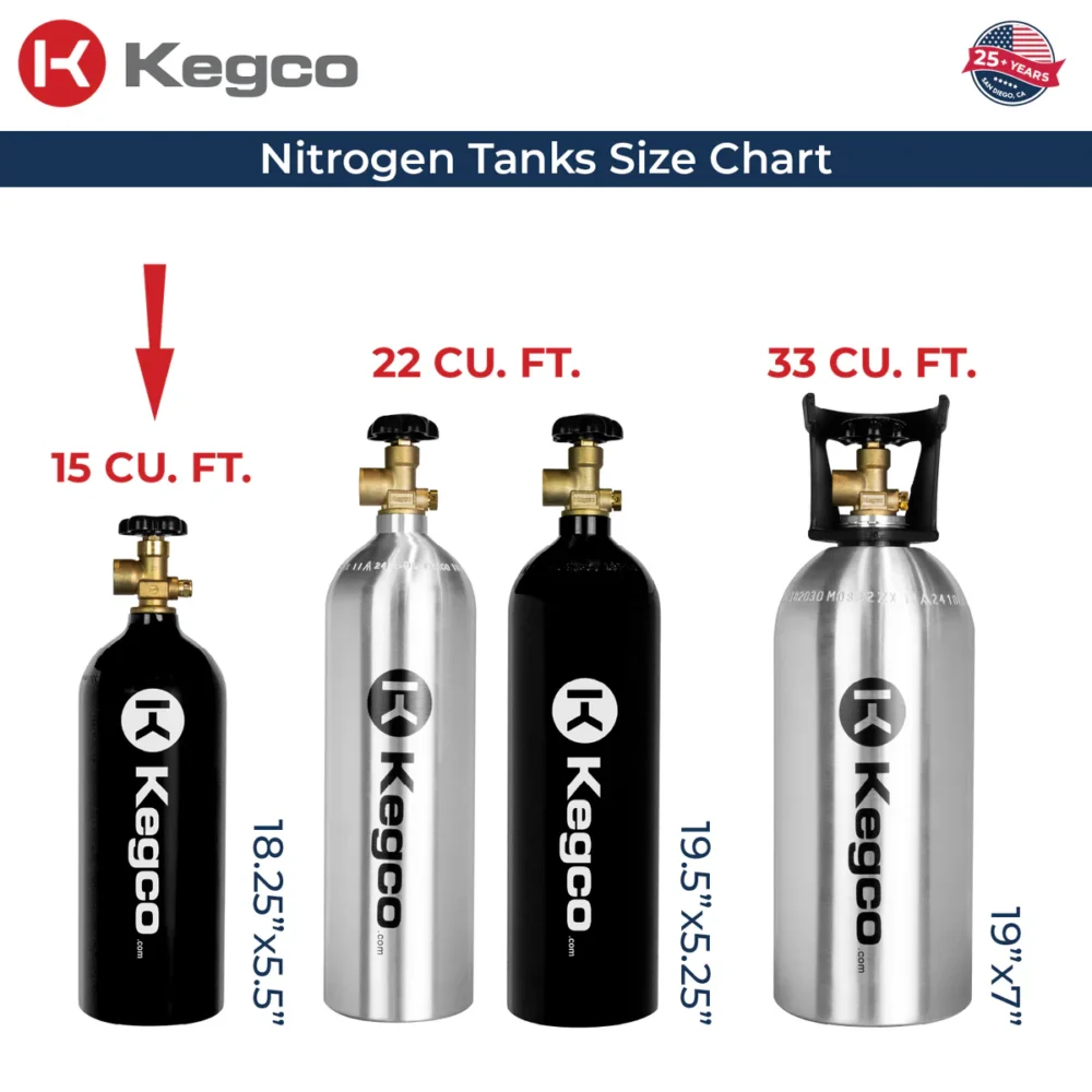 15 Cu. Ft. Aluminum Nitrogen Air Tank with Sleek Black Epoxy Finish - Image 2