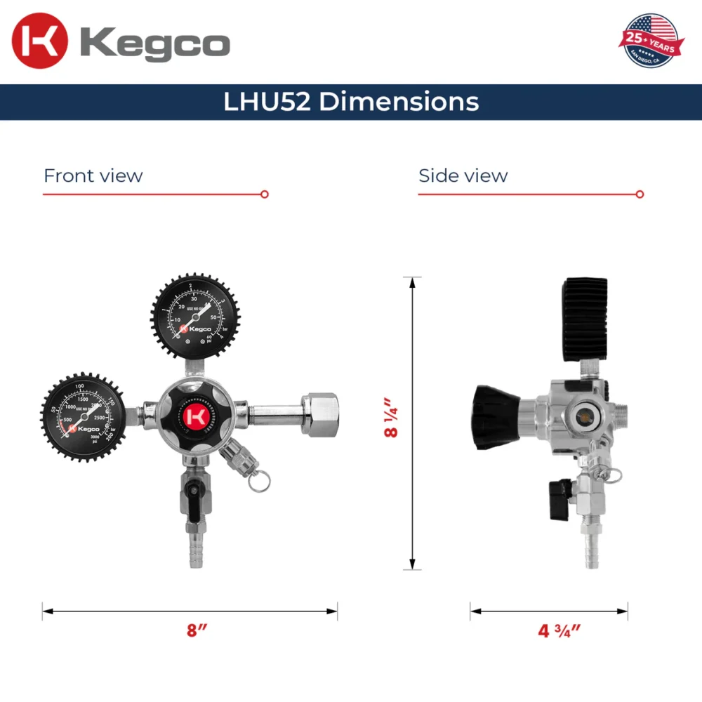 Elite Series Double Gauge CO2 Regulator - Image 3
