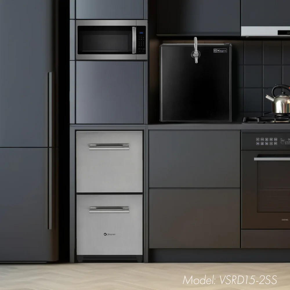 15" Wide Built-In Stainless Steel Two-Drawer Refrigerator - Image 3