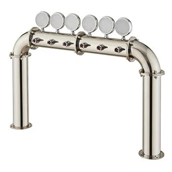 Chrome 6 Way Bridge Beer Tower