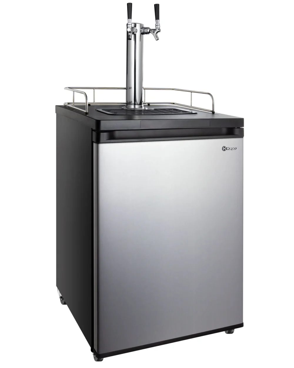 Kegco 24" Wide Homebrew Dual Tap Stainless Steel Kegerator - Image 4
