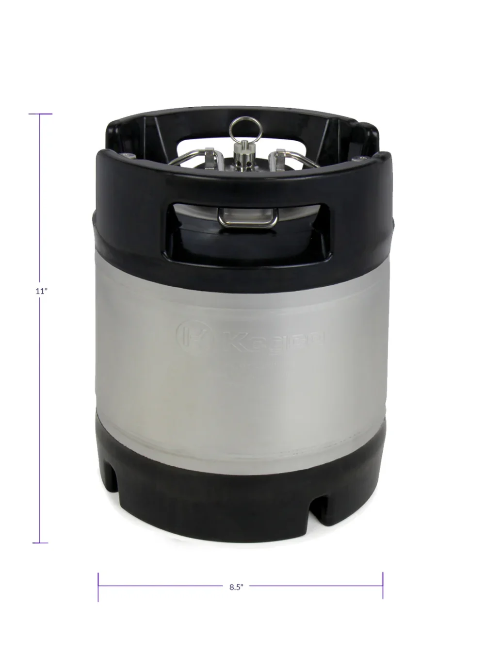 1.75 Gallon Ball Lock Keg - Rubber Handle - Image 4