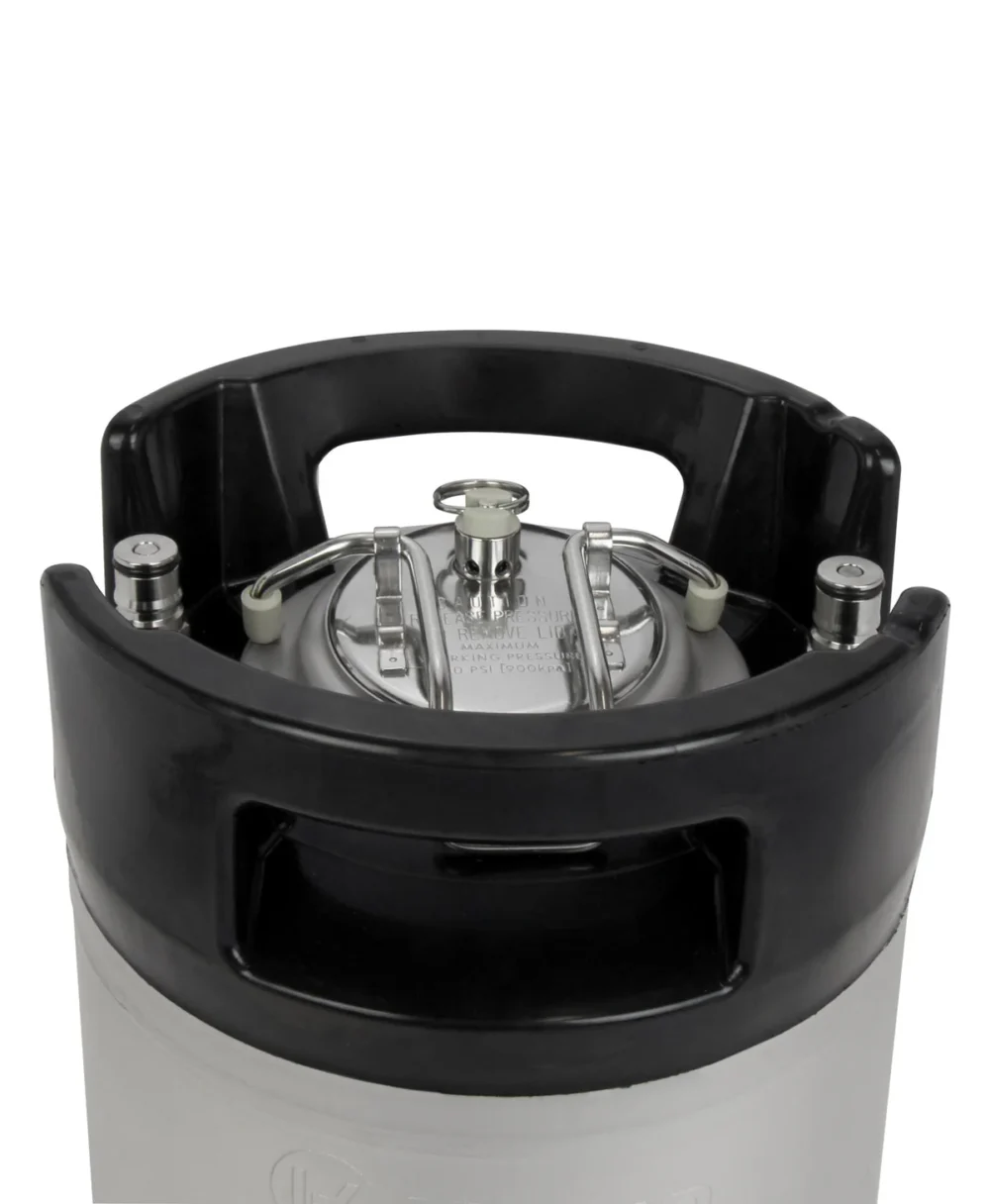 2.5 Gallon Ball Lock Keg with Rubber Handle - Image 4